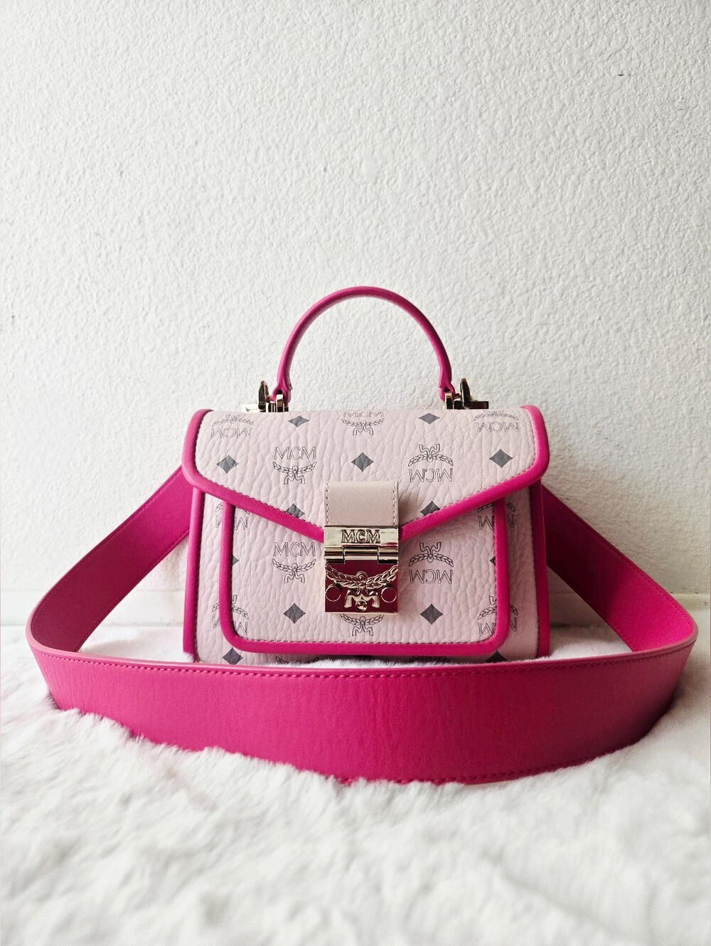 ‼️SOLD‼️MCM Visetos Mini Patricia Satchel - Picture 3 of 4